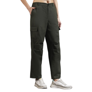 กางเกงคาร์โก้สตรีดีไซน์ทันสมัยผ่อนคลายเหมาะสำหรับไลฟ์สไตล์ที่ใส่ออกงานช่วยให้สวมใส่สบาย - Product Image 1