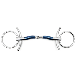 บิตม้าคุณภาพสูงแบบ Sweet Iron สำหรับเด็ก พร้อมห่วงหนังแบบหลวมและปากบิตแบบ Snaffle - Product Image 4