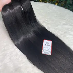 100% vrais cheveux vietnamiens naturels raides sont sélectionnés parmi les cheveux forts pour créer la meilleure qualité pour le produit