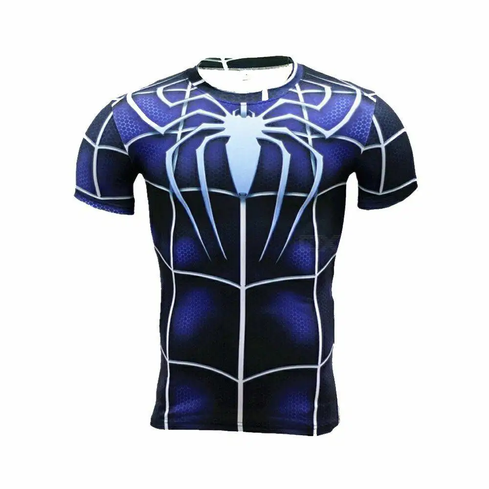 ผ้าไหมไนลอนชนิด rashguard สำหรับผู้ชายเสื้อเล่นกีฬาผ้าสแปนเด็กซ์ออกแบบโลโก้ได้ตามต้องการ