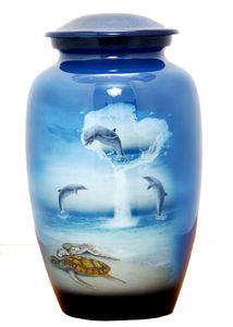 Urna de cremación de aluminio de estilo americano clásico, acabado Natural, decoración interior de Metal para cenizas, suministros funerarios para adultos conmemorativos - Product Image 5