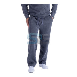 Pantalones de hombre lavados de alta calidad, pantalones de chándal acampanados, ropa de calle de algodón con logotipo personalizado, joggers informales para hombre - Product Image 4