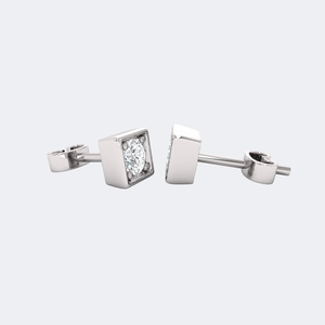 Pendientes con montura redonda de 0.20CTW - Product Image 5