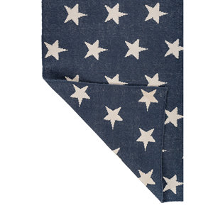 Indusbar Blue Flat Weaves Wool <b>Rug</b>-SDWR-11 Handmade Geometric Rectangle for Bedroom Living Room Hallway for Teens - Product Image 5