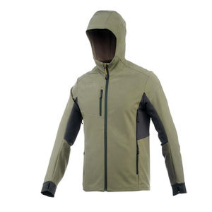 Chaqueta impermeable de exterior personalizada para hombre, chaquetas de lluvia lisas de poliéster, chaquetas de lluvia con capucha rompevientos negras, chaquetas de lluvia de 3 capas - Product Image 1