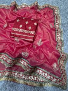 Tissu artisanal de qualité supérieure Kohinoor Banarasi Gold Crush Saree pour les mariages et festivals d'été. - Product Image 6