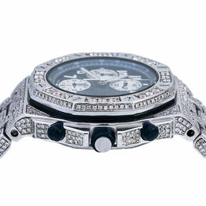 Luxury Hip Hop Moissanite <b>Watch</b> High Quality ETA <b>Quartz</b> Movement Iced Out Bust Down Stainless Steel Limited Edition VVS <b>Watch</b> - Product Image 5