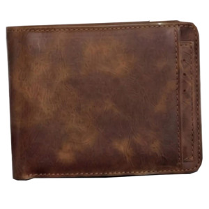 Portefeuille fin pour homme en cuir véritable fait main, écologique, tendance, de haute qualité, personnalisable, porte-cartes, fenêtre pour carte d'identité - Product Image 6