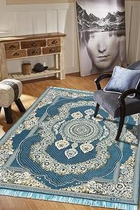 Tapis chenille 5x7 pieds | Tapis en velours doux pour salon, hall et chambre à coucher | Tapis de sol pour la maison | Designer Dari for Floor - Product Image 3