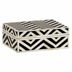 <b>Wood</b> Bone Inlay Eco-Friendly Polished <b>Box</b> for <b>Gift</b> & Jewelry Storage-Soft Interior for Delicate Items - Product Image 3