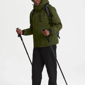 Vestes de ski pour hommes avec impression personnalisée avec logo Vêtements d'extérieur d'hiver imperméables personnalisés pour les sports de neige avec services de marque - Product Image 4