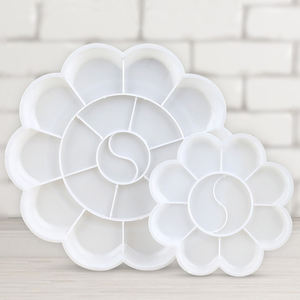 Mikaian – <span class=keywords><strong>palette</strong></span> de peinture d'artiste en forme de <span class=keywords><strong>fleur</strong></span> de prunier, vente en gros, plateau de fabrication en plastique, aquarelle - Product Image 5