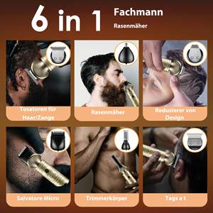 Tondeuses électriques sans fil professionnelles et kits de toilettage pour hommes avec tondeuses nasales pour visage, corps et moustache – Idéal pour offrir - Product Image 6