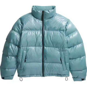 Abrigo de invierno ultraligero para hombre, chaqueta acolchada de guata de poliéster calefactable, tejido de lana transpirable, cuello levantado personalizable, venta al por mayor - Product Image 1