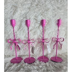 Bougeoir conique en métal fini rose pour la décoration de maison et de mariage Cadeaux promotionnels Bougie conique faite à la main - Product Image 6