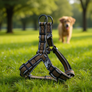 Imbracatura per animali domestici stile sandwich con bordi rinforzati - Product Image 3