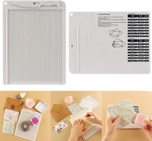 Kit de bricolaje para hacer sobres: Mini herramienta de puntuación y plegado con plegador de cartón para álbumes de recortes y manualidades de tarjetas - Product Image 5