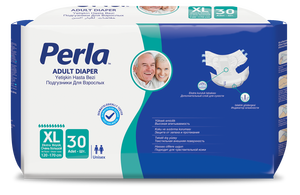 Perla Couche-culotte jetable pour adulte en tissu non tissé, avec barrière anti-fuites, haute absorption, unisexe, taille L, lot de 7 - Product Image 4