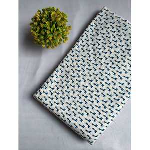 Sanganeri ผ้าฝ้ายแท้พิมพ์ลาย, ผ้าฝ้ายแท้ทอทอจากธรรมชาติสำหรับตกแต่งบ้านปรับแต่งความหนาแน่นได้สำหรับบุเบาะ - Product Image 1