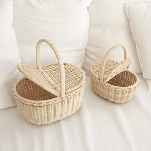 Cesta de picnic de ratán de alta calidad, sensación multiusos, robustez y durabilidad, mano de obra exquisita - Product Image 1