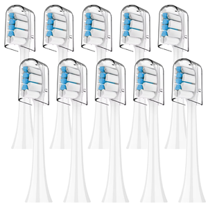 Lot de 10 têtes de brosse à dents de rechange de qualité supérieure pour brosses à dents électriques, idéal pour la maison et l'hôtellerie - Product Image 2
