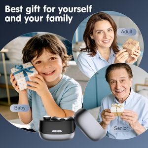 Novo Lançamento Cortador de Unhas Elétrico para Crianças com Luz e Lixa de Unhas 2 em 1 para Bebês e Adultos - Product Image 6