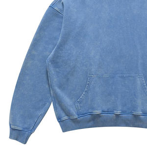 Vente en gros streetwear lourd 500 gsm sweat à capuche surdimensionné pull à capuche zippé lavage à l'acide sweat à capuche pour hommes - Product Image 5