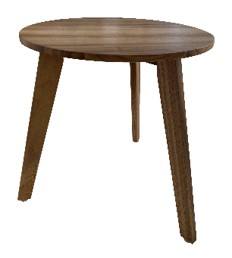 Mesa Auxiliar Redonda Pequeña, Totalmente de Madera Maciza, Desarmable - Product Image 1