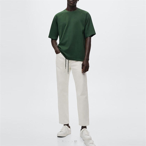 100% algodón personalizado DTG impreso hombres peso pesado camiseta 220Gsm Streetwear logotipo frontal personalizado OEM hombres camisetas - Product Image 4