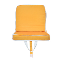 Chaise de sol réglable sur 5 niveaux, personnalisable OEM, avec sangle, coussin premium, moderne, transat de plage, portable, pliable, respirante, en lin