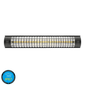 ELCON BH 2000 Calentador Eléctrico Infrarrojo Ergonómico 2000W IP67 Impermeable Negro Aluminio Conexión Directa - Product Image 3