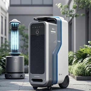 Robot de désinfection portable à atomisation automatique, stérilisation par pulvérisation, lumière UV-C, charge automatique, navigation VSLAM - Product Image 2
