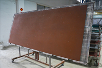 Panel de Pared Interior Decorativo Dorado Moderno, Impermeable, Ignífugo, Diseño Gráfico Personalizado, Tamaño Personalizado, Acabado con Textura Dorada Resistente al Moho