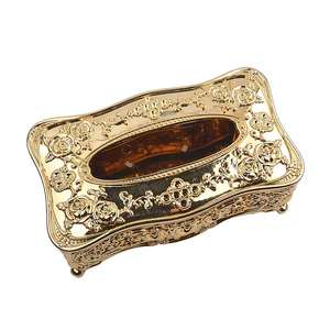 Boîte de porte-mouchoirs en rotin de qualité supérieure Boîte à mouchoirs de bureau de voiture et d'utilisation à domicile de style moderne - Product Image 4