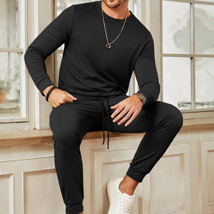 Venta al por mayor Conjuntos de chándal Joggers Impreso Fitness Workout Jogging Set para hombres con chándal personalizado Trajes para la venta - Product Image 5