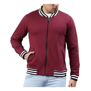 Veste universitaire de haute qualité pour hommes, veste universitaire en chenille brodée de manches en cuir, veste universitaire en laine de baseball personnalisée, vente en gros - Product Image 1