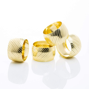 Classic Wholesale Factory Direct Sale <b>Gold</b> <b>Mirror</b> Polished Reusable Metal Napkin Ring for Party & Wedding Table Decoration - Product Image 1