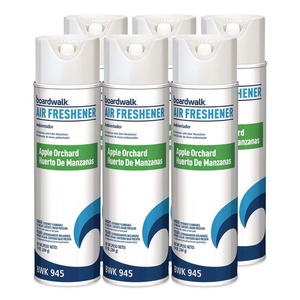 Boardwalk 10 Oz. Désodorisant en aérosol 1000000110 Écologique Vaporisateur de verger de pommes pour la maison, le bureau, la voiture 6/carton Certifié ROHS - Product Image 1
