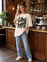 T-shirt sur mesure vintage 1898, grande taille, imprimé texte, coupe oversize, pour hommes et femmes, streetwear, coton, 2026, vente en gros OEM