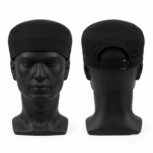 Gorro de Cocina Verde de Polialgodón Impermeable de 240 GSM, Cierre a Presión Unisex, Logotipo Bordado Personalizado, Parte Trasera Elástica Premium - Product Image 4