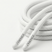 Cordon tressé en plastique plat réglable de 8 mm pour vêtements, avec logo personnalisé, haute ténacité, certifié OEKO-TEX, vente en gros