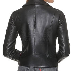 Vente directe d'usine, veste d'hiver en cuir pour femmes, coupe élégante et finition lisse, ajoutant de la confiance à votre style - Product Image 2