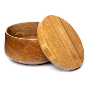 Perfect mango <b>wood</b> chapati <b>box</b> <b>with</b> <b>lid</b> cover for restaurant and hotels use glossy look - Product Image 2