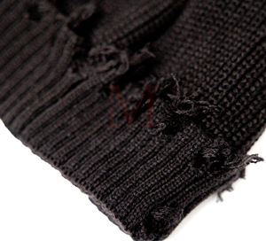 Vente en gros Bonnets acryliques d'hiver unisexes en coton de couleur unie Bonnets tricotés personnalisés 2025 Bonnet personnalisé - Product Image 2