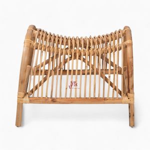 Natural <b>Rattan</b> Footstool Living Room Entryway Square Round Shape Sitting Ottoman From Vietnam - Product Image 3