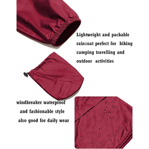 Chaqueta de lluvia de Río para mujer, chaqueta de lluvia larga con capucha para mujer, impermeable para exteriores, cortavientos con chaqueta vaquera con capucha - Product Image 5