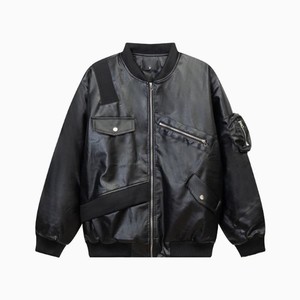 Abrigo de béisbol de vuelo suelto de invierno Varsity Men Bomber Jacket Street Custom Pockets Design Style MS-JS-0036 - Product Image 1