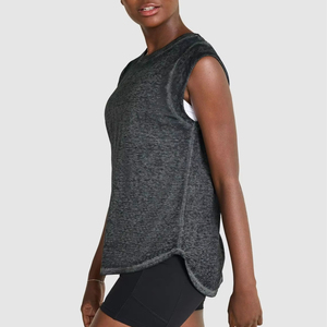 <b>Top</b> quality wholesale cotton womens tank <b>top</b> sleeveless breathable summer wear <b>crop</b> gym yoga fashion with custom logo - Product Image 5