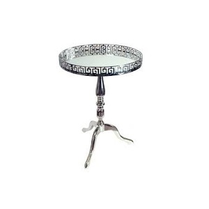 Article de meuble décoratif fait maison Table de chevet de finition en incrustation d'os personnalisée Table d'angle de designer gravée à la main - Product Image 4