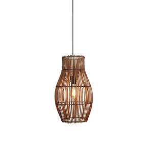 Plafonnier en rotin conçu avec une texture tissée naturelle, une distribution de lumière douce et un style intérieur décoratif - Product Image 1